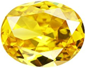 Dreamroar Yellow Topaz Stone 11 Ratti 9.9 Carats (Ct) Natural Topaz (Sunehla) Gemstone Ring Pendand